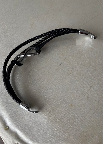 Siyah Erkek Gotik Sonsuzluk Bileklik - Görsel 5