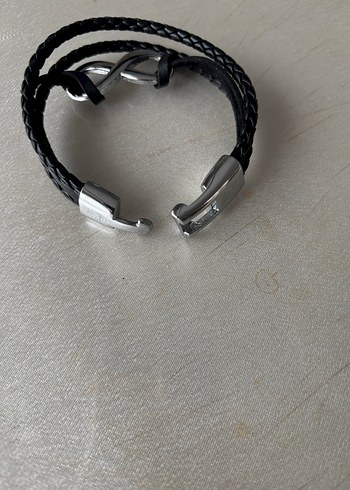Siyah Erkek Gotik Sonsuzluk Bileklik - Görsel 4
