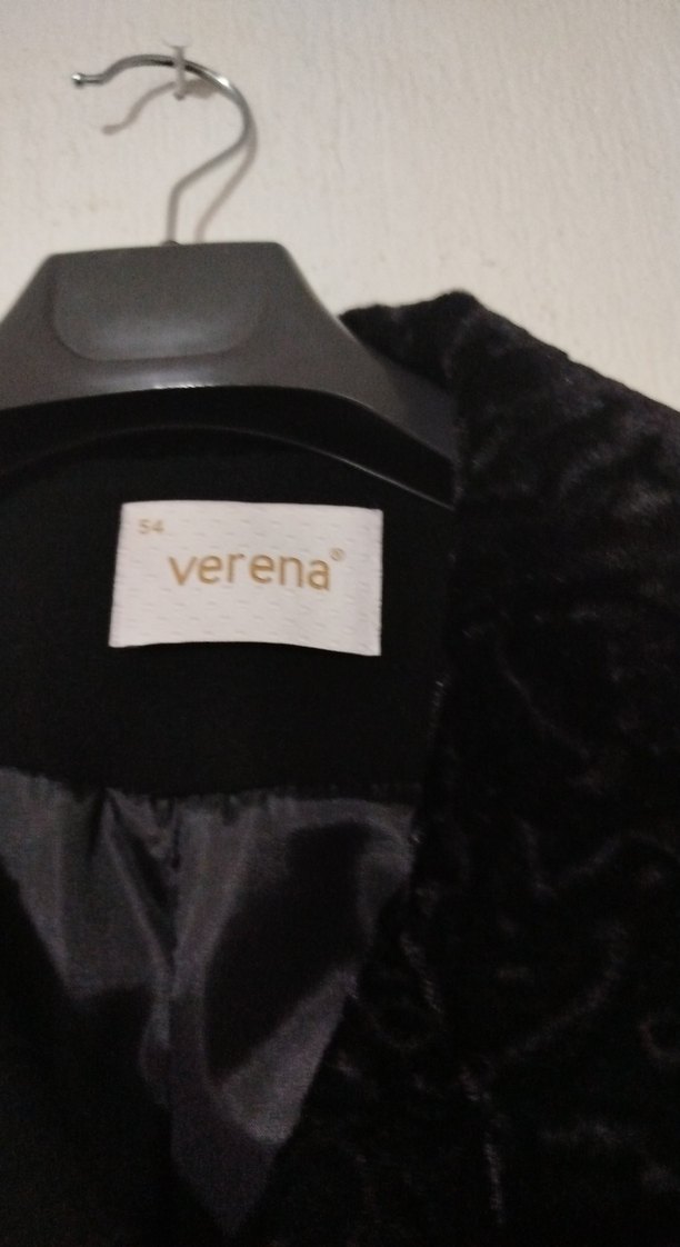 Düğmeli Siyah Uzun Kadın Kaban - Görsel 5