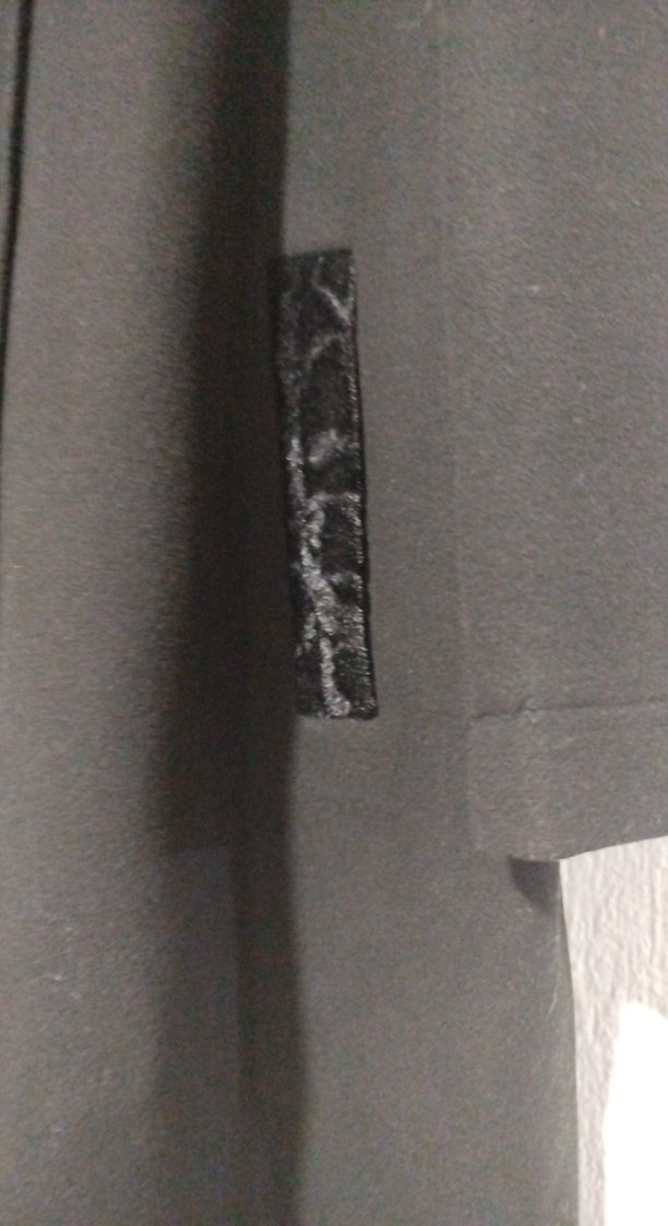 Düğmeli Siyah Uzun Kadın Kaban - Görsel 3