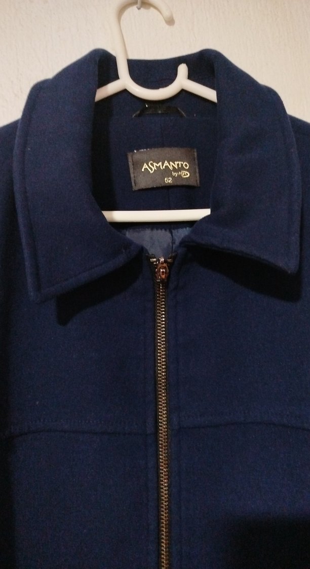 Lacivert Fermuarlı Midi Hamile Kabanı - Görsel 4