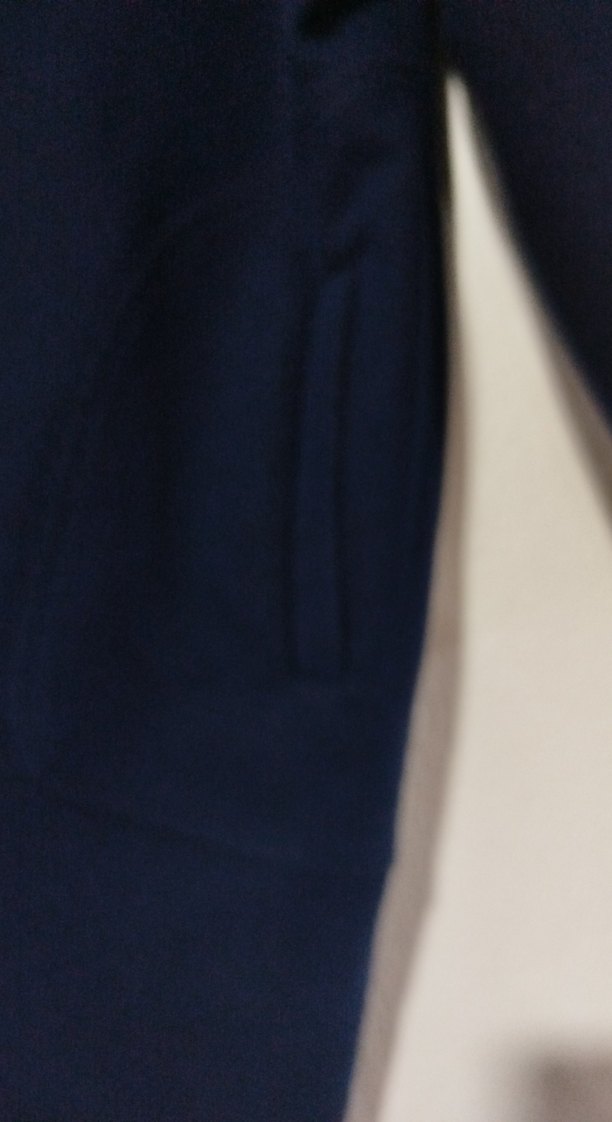 Lacivert Fermuarlı Midi Hamile Kabanı - Görsel 3