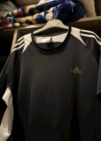 Adidas Siyah Beyaz Kısa Kollu Spor Tişört - Görsel 3
