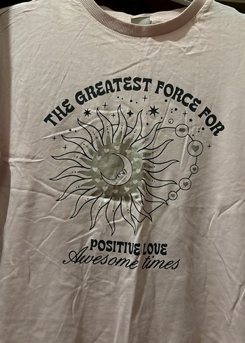 Pembe Baskılı Kız Tişörtü, Kısa Kollu, Rahat Kesim - Görsel 4