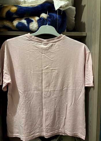 Pembe Baskılı Kız Tişörtü, Kısa Kollu, Rahat Kesim - Görsel 6