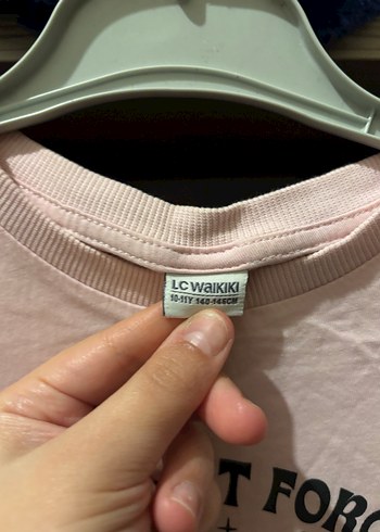 Pembe Baskılı Kız Tişörtü, Kısa Kollu, Rahat Kesim - Görsel 5