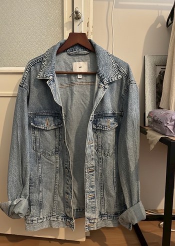 H&M Mavi Kadın Denim Ceket - Görsel 2