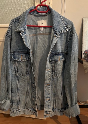 H&M Mavi Kadın Denim Ceket - Görsel 4