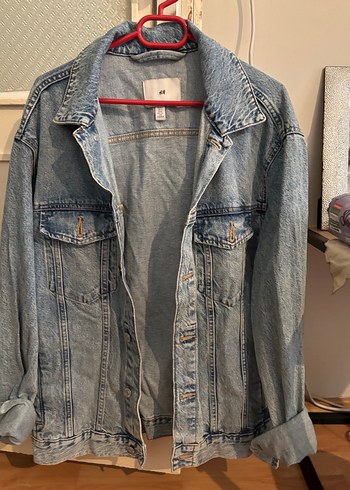 H&M Mavi Kadın Denim Ceket - Görsel 3