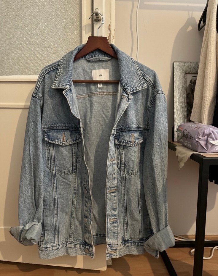 H&M Mavi Kadın Denim Ceket - Görsel 2