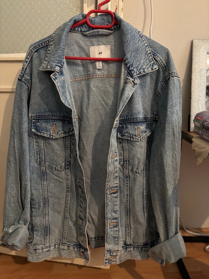 H&M Mavi Kadın Denim Ceket - Görsel 4