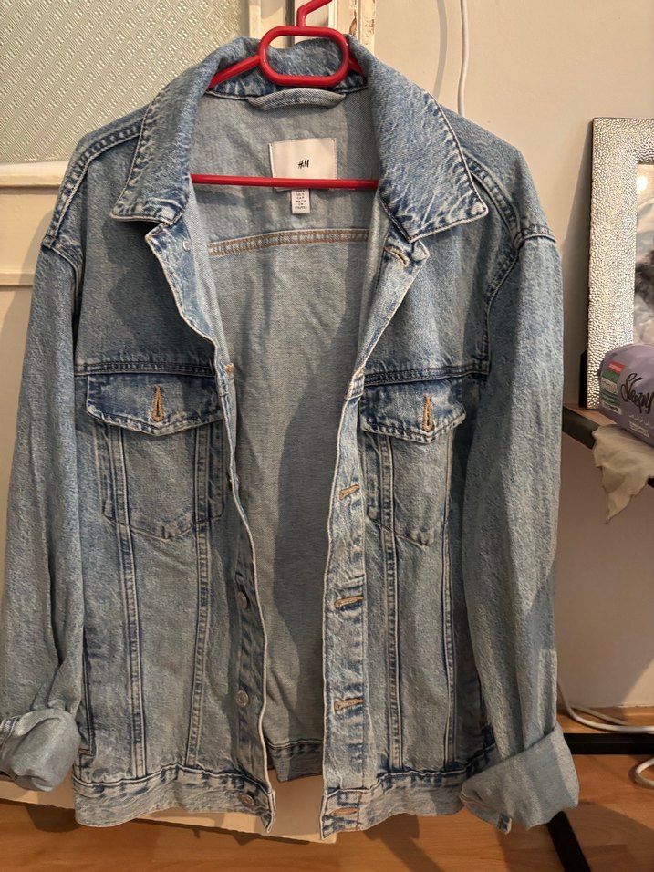 H&M Mavi Kadın Denim Ceket - Görsel 3