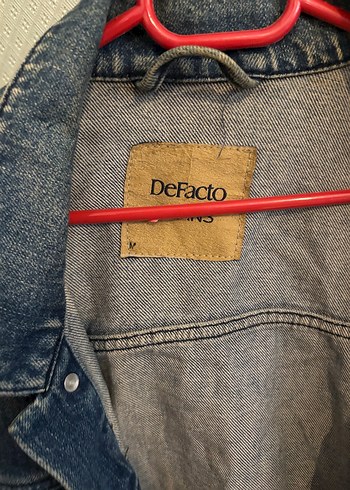 DeFacto Kadın Mavi Baskılı Denim Ceket - Görsel 7