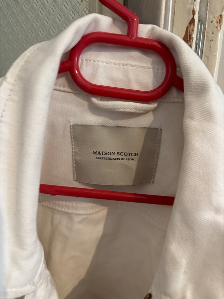 Beyaz Kadın Denim Ceket - Günlük Stil - Görsel 3