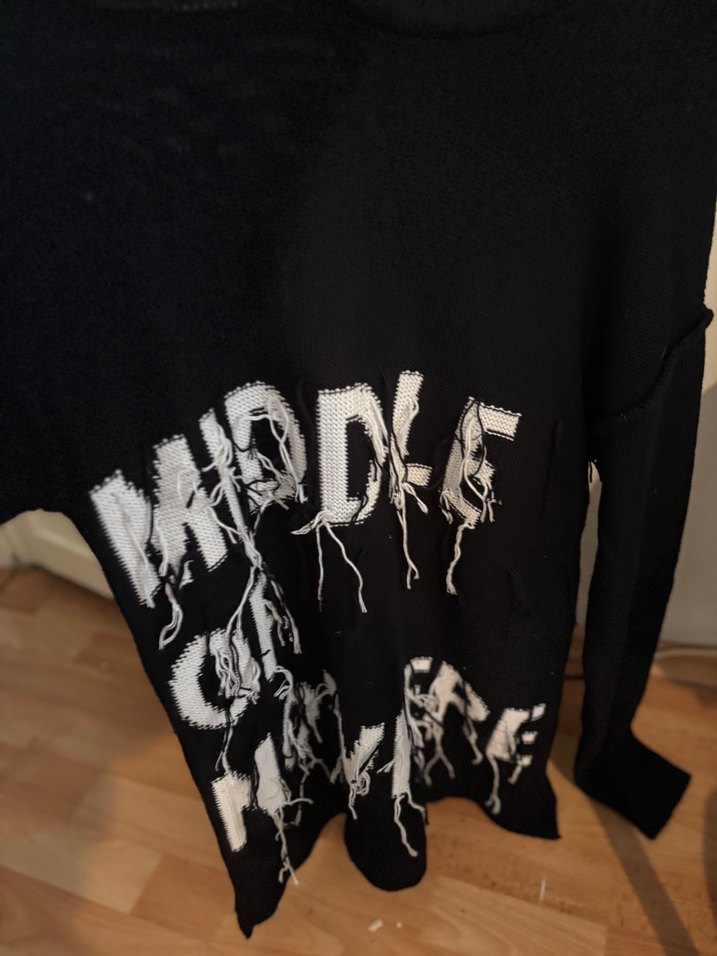 Bershka Siyah Oversize Triko Kadın Kazak - Görsel 5