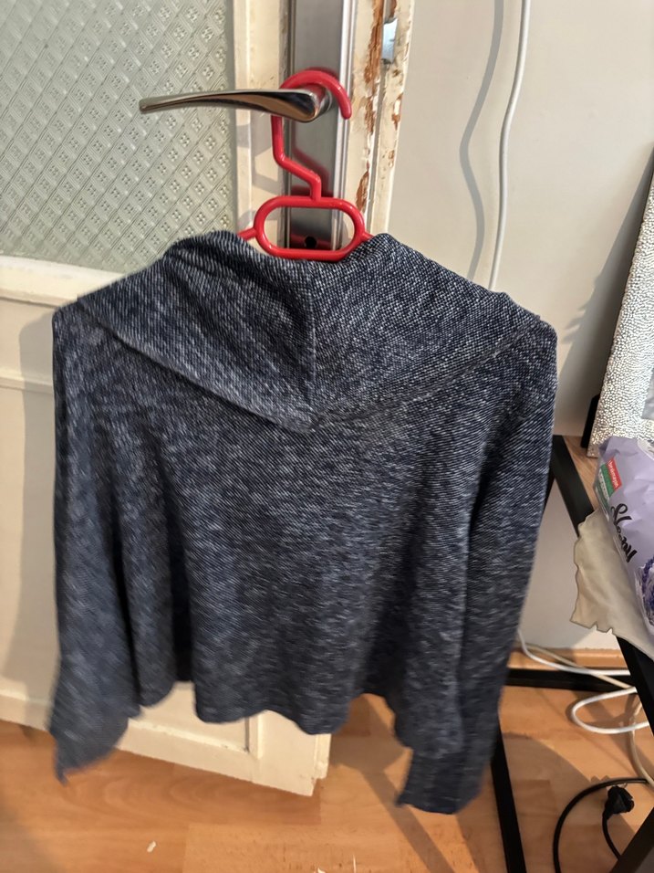 Gri Yüksek Yakalı Örgü Kadın Kazak - Görsel 5