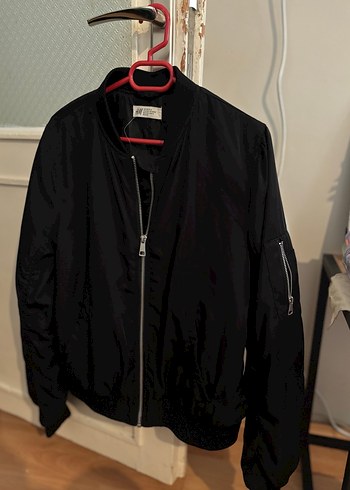 H&M Kadın Siyah Bomber Ceket - Görsel 2