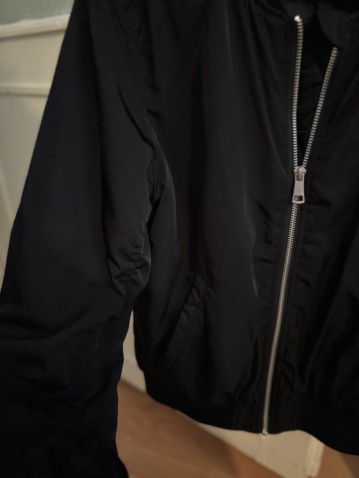 H&M Kadın Siyah Bomber Ceket - Görsel 4