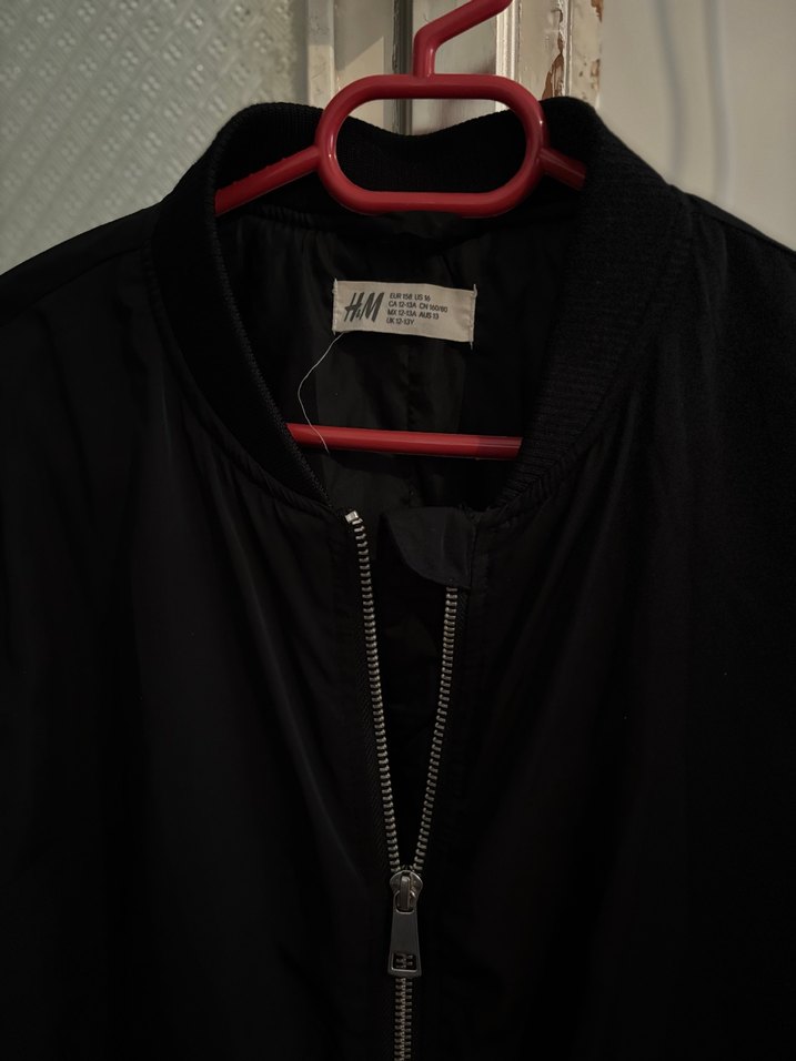 H&M Kadın Siyah Bomber Ceket - Görsel 3