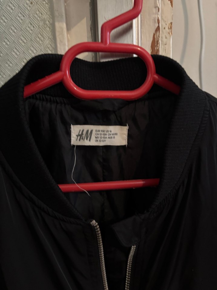 H&M Kadın Siyah Bomber Ceket - Görsel 5