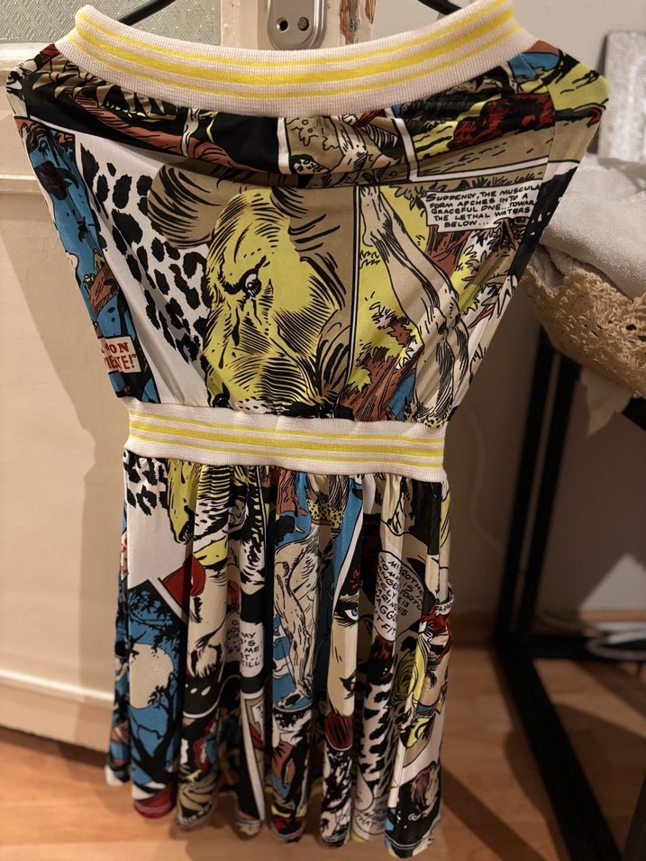 Baskılı Askısız Mini Bayan Elbise - Görsel 4