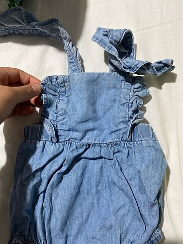 3 Ay Beden mavi Renk kız bebek kot body