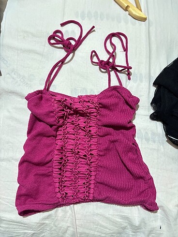 Pull and Bear Pullbear pembe askılı üst