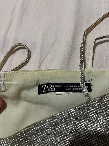 s Beden beyaz Renk Zara taşlı büstiyer