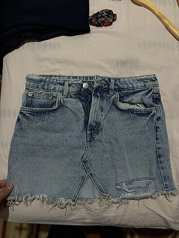 Zara denim kot etek