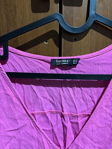 m Beden Bershka pembe gömlek