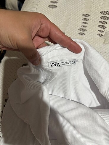 s Beden Zara beyaz straplez üst