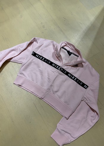 Nike Air Acik Pembe Kapusonlu Sweatshirt