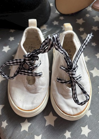 Beyaz zara Çocuk Sneaker Elastik Bağcıklı