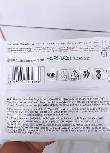 Farmasi büyük islak mendil - Görsel 3