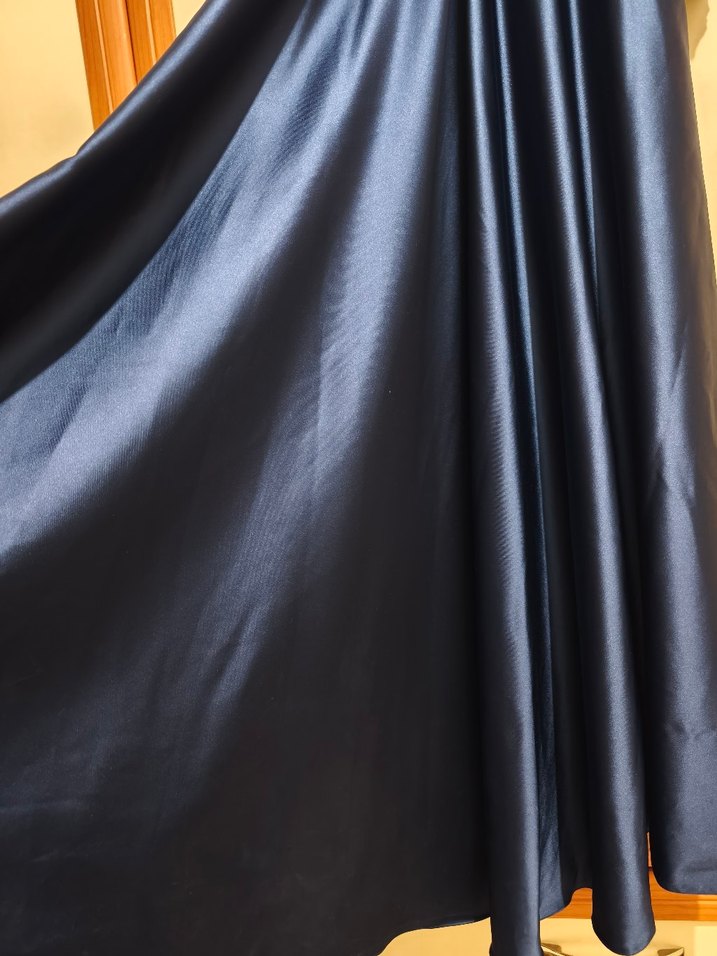 Pınar Şems Akra Lacivert Uzun Abiye Elbise - Görsel 4