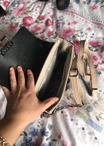 Bej Vintage Deri Kadın Çanta - Görsel 2