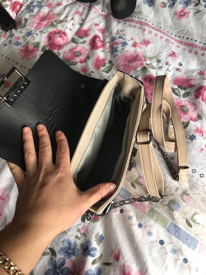 Bej Vintage Deri Kadın Çanta - Görsel 2