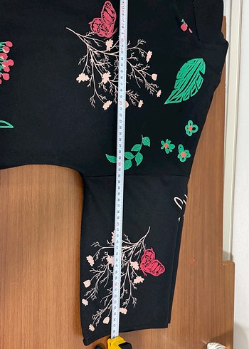 Çiçek Desenli Midi Uzun Kollu Kimono - Görsel 3