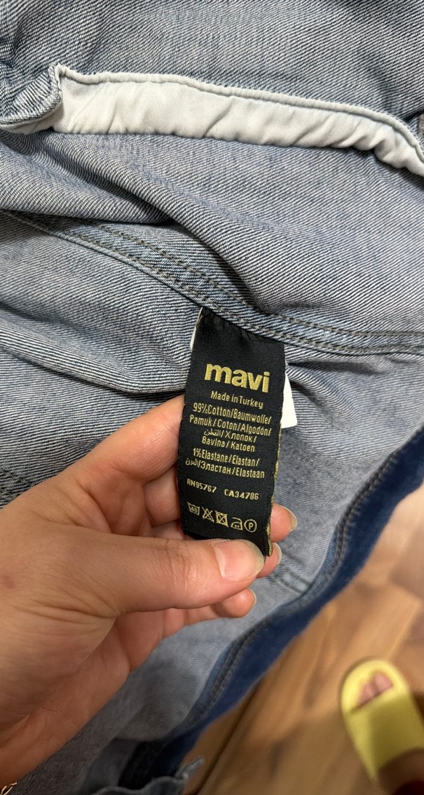 Erkek
 Mavi Denim Ceket, Düğmeli, Rahat Kesim - Görsel 4