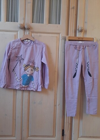 Koton kız çocuk yazlık pijama takımı