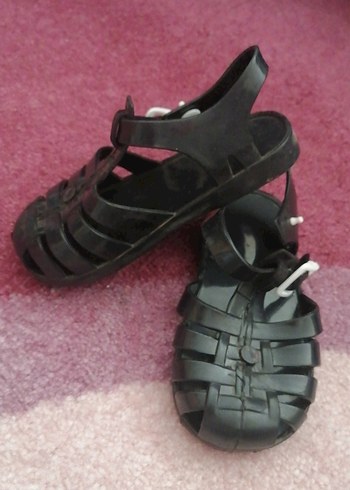 Kız Çocuk Siyah Tokalı Sandalet - Görsel 3