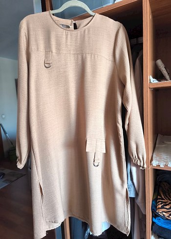 Tekbir Bej Midi Kadın Tunik