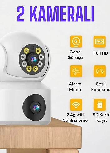 Beden Çift kameralı güvenlik kamerası