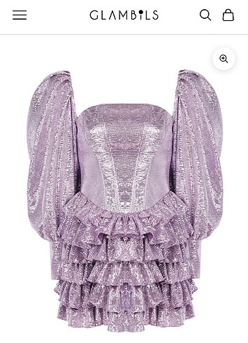 Zara Parıltılı gece elbisesi (glambils marka)