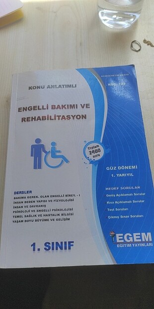 AÖF engelli bakımı ve rehabilitasyon kitabı