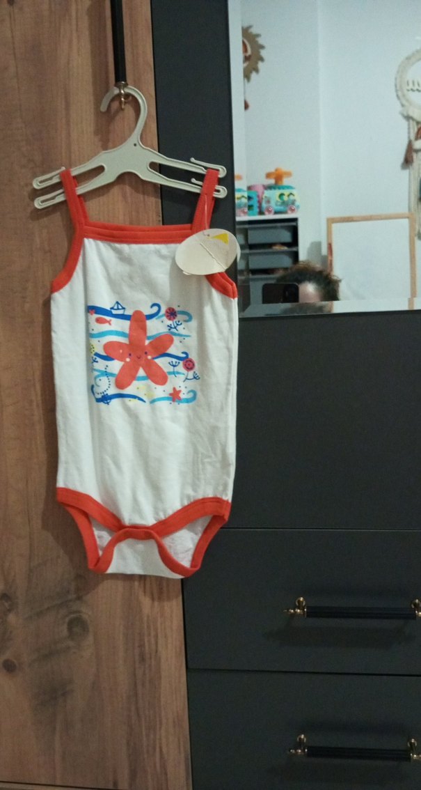 Kız Çocuk Renkli Askılı Elbise ve Body Seti - Görsel 4