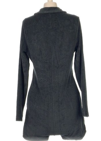 Gri Süet Düğmeli şort tulum - Görsel 3