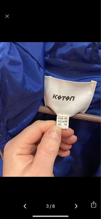 l Beden Koton ceket