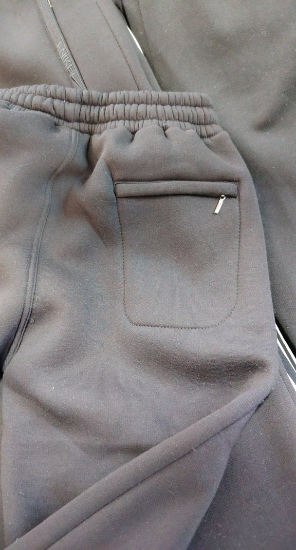 Fermuarlı Erkek siyah Eşofman Altı - Görsel 4