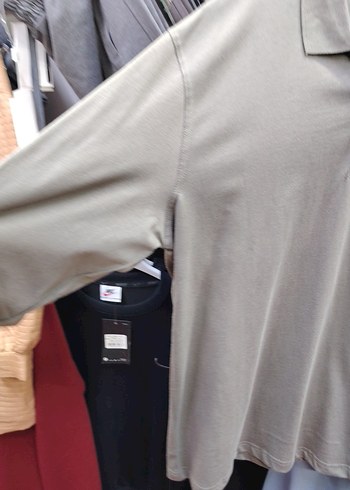 Bej Erkek Uzun Kollu Polo Tişört - Görsel 4